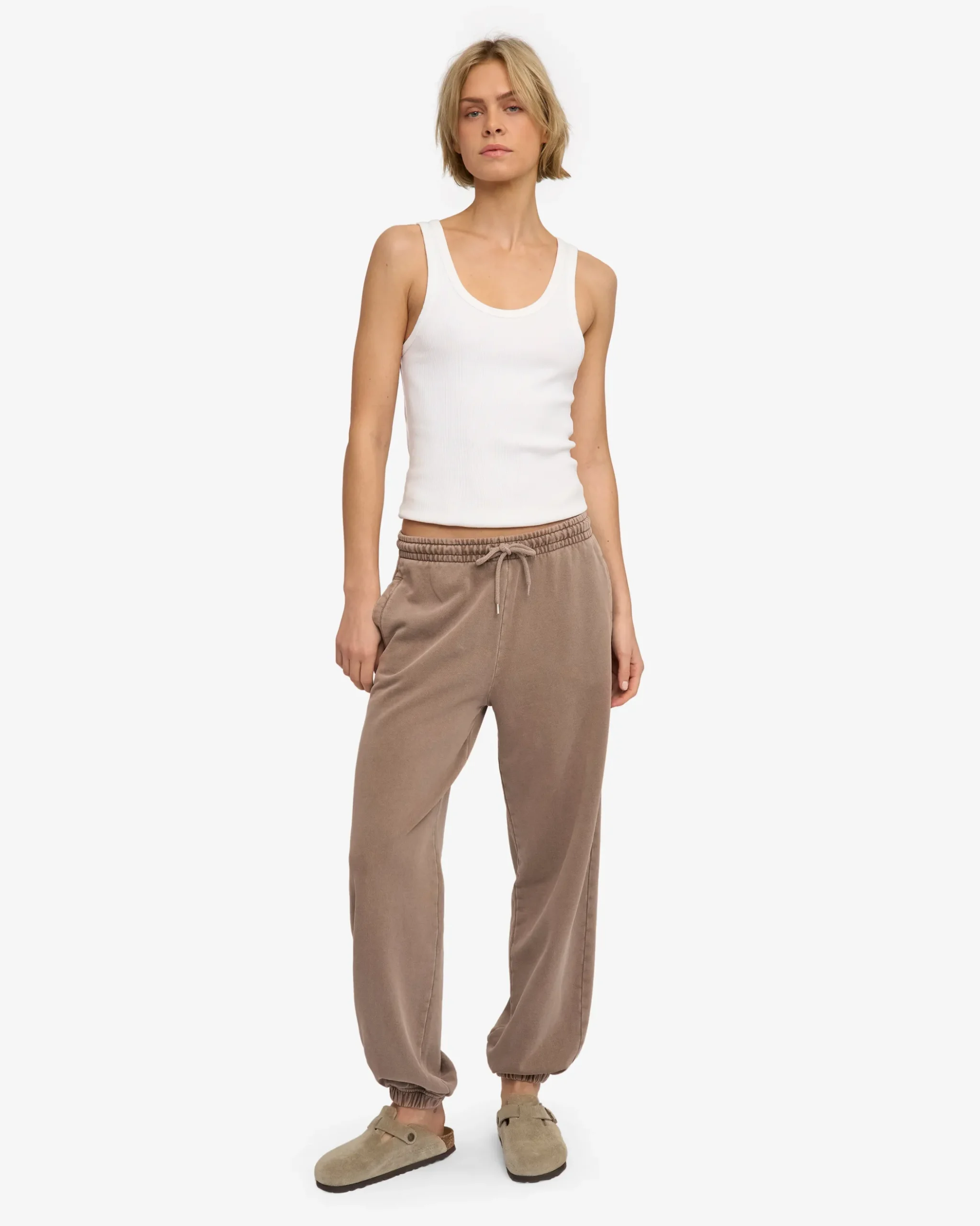 Organic Relaxed Sweatpants - Faded Khaki