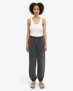 Organic Relaxed Sweatpants - Faded Black