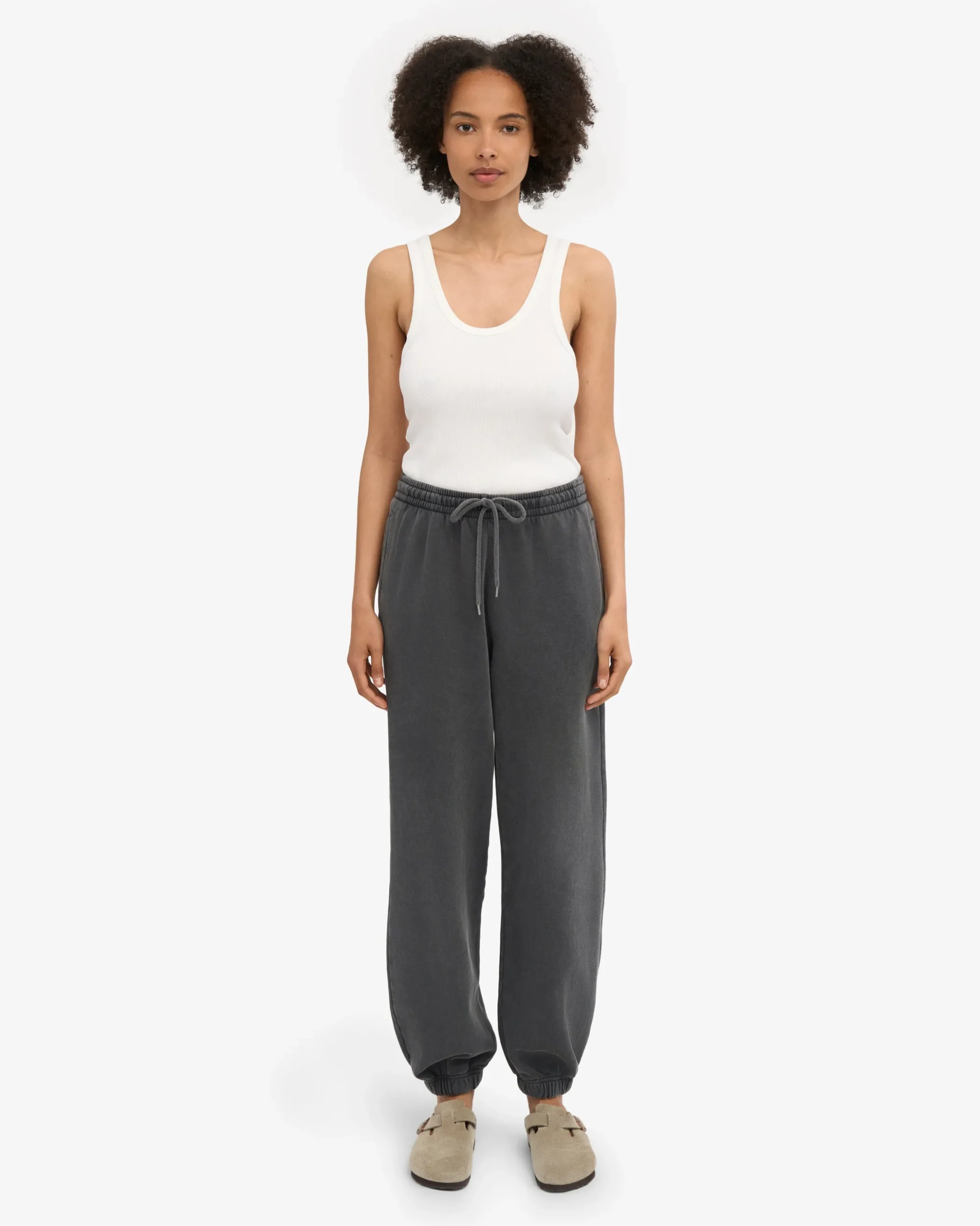 Organic Relaxed Sweatpants - Faded Black