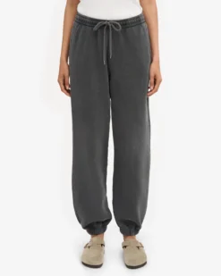 Organic Relaxed Sweatpants - Faded Black