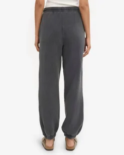 Organic Relaxed Sweatpants - Faded Black