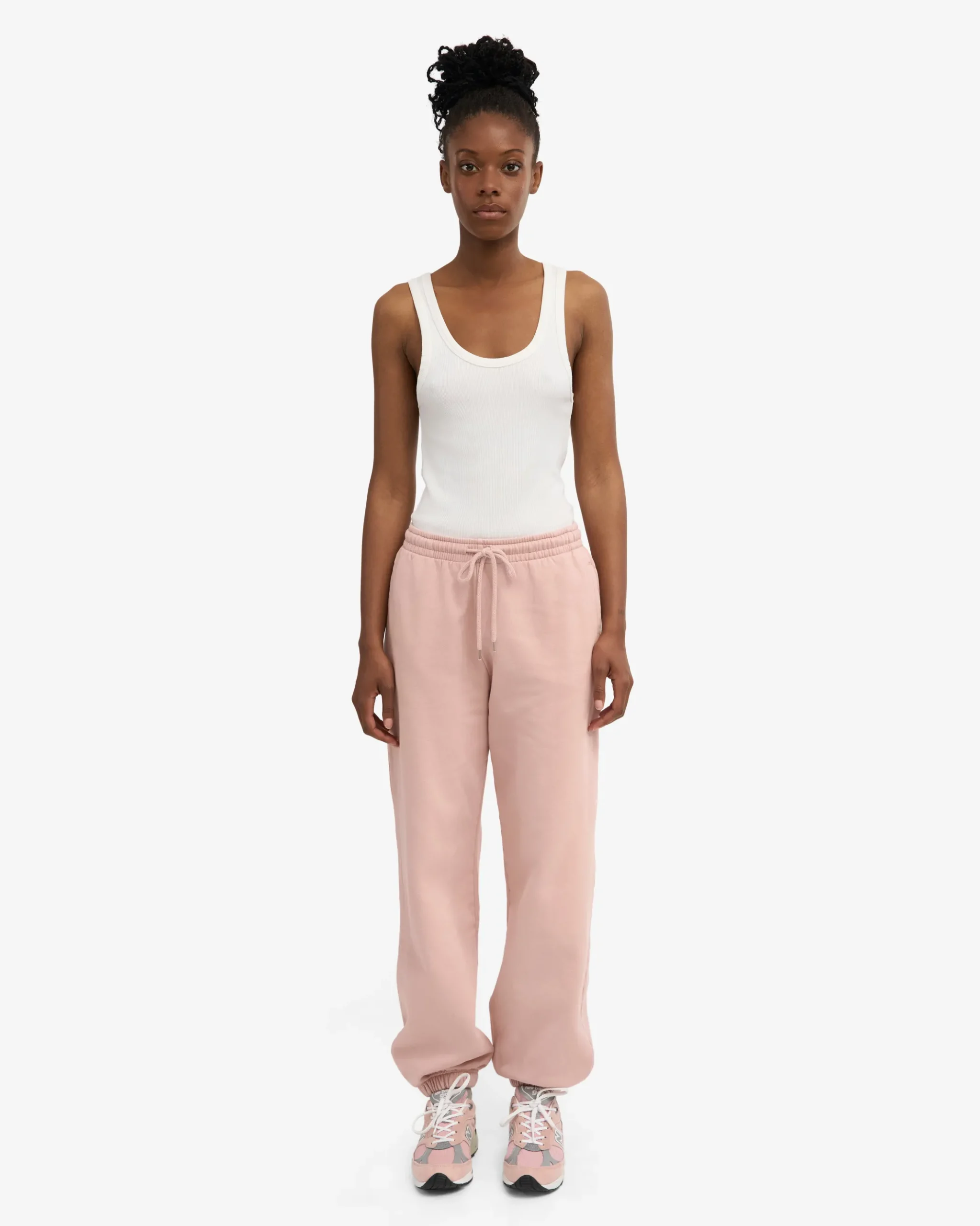 Organic Relaxed Sweatpants - Faded Pink