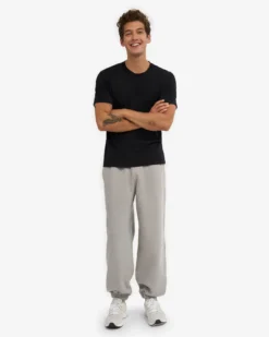 Organic Relaxed Sweatpants - Heather Grey