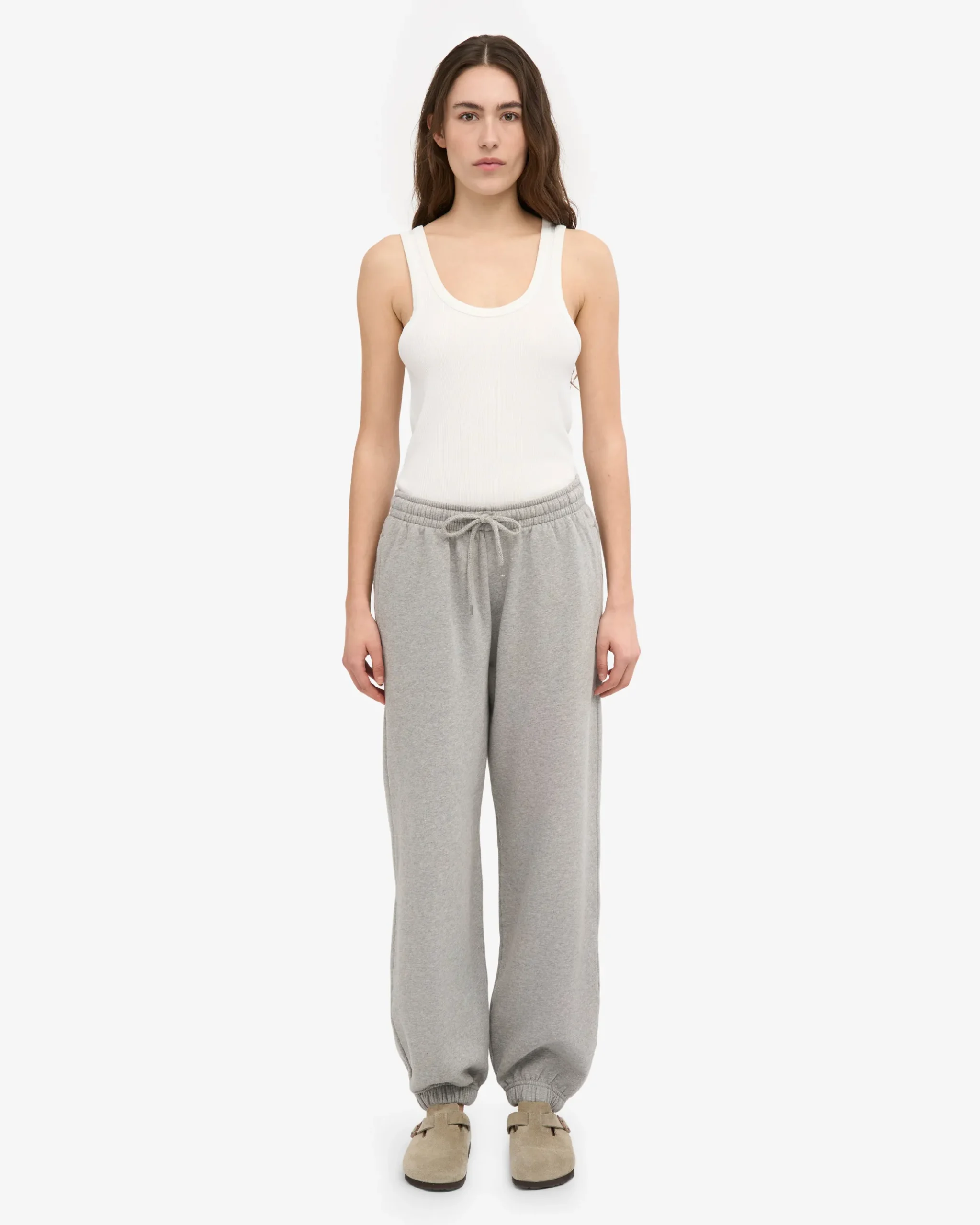 Organic Relaxed Sweatpants - Heather Grey