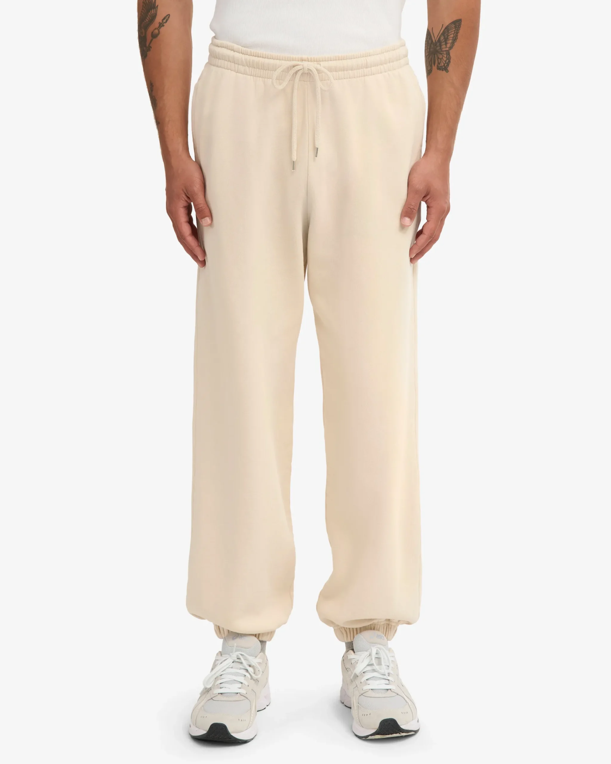 Organic Relaxed Sweatpants - Ivory White