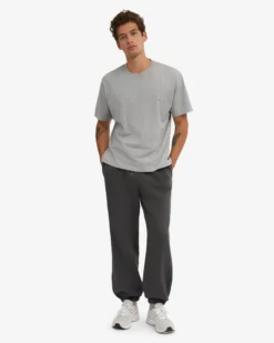 Organic Relaxed Sweatpants - Lava Grey