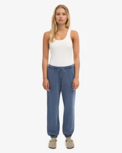 Organic Relaxed Sweatpants - Neptune Blue