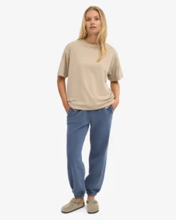 Organic Relaxed Sweatpants - Neptune Blue
