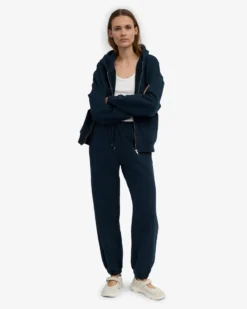 Organic Relaxed Sweatpants - Navy Blue