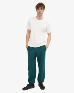 Organic Relaxed Sweatpants - Ocean Green