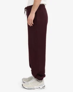 Organic Relaxed Sweatpants - Oxblood Red