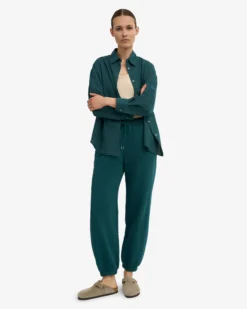 Organic Relaxed Sweatpants - Ocean Green