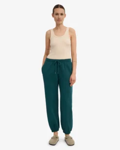 Organic Relaxed Sweatpants - Ocean Green