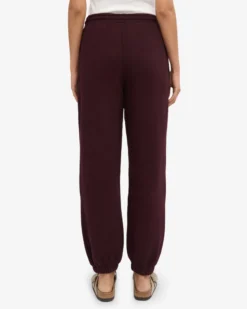 Organic Relaxed Sweatpants - Oxblood Red
