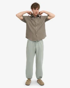 Organic Relaxed Sweatpants - Steel Blue