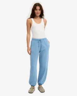 Organic Relaxed Sweatpants - Seaside Blue