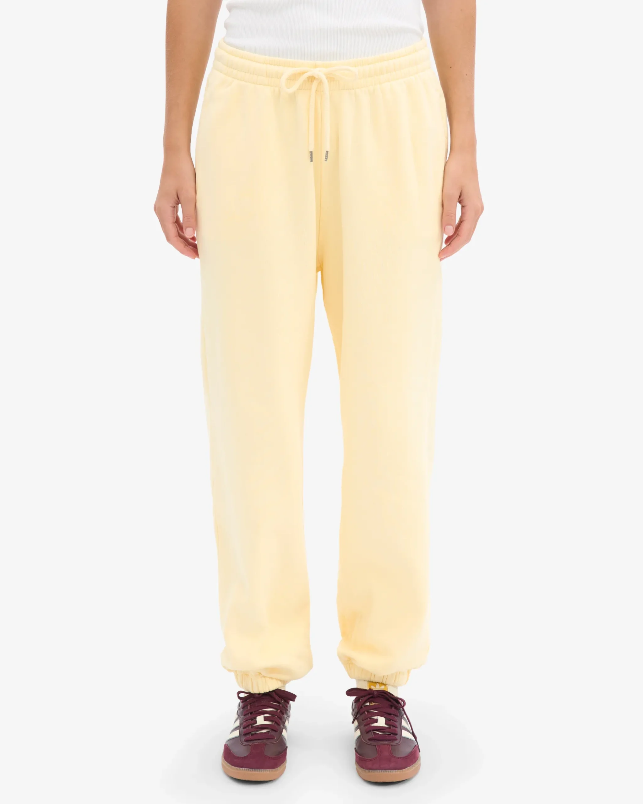 Organic Relaxed Sweatpants - Soft Yellow