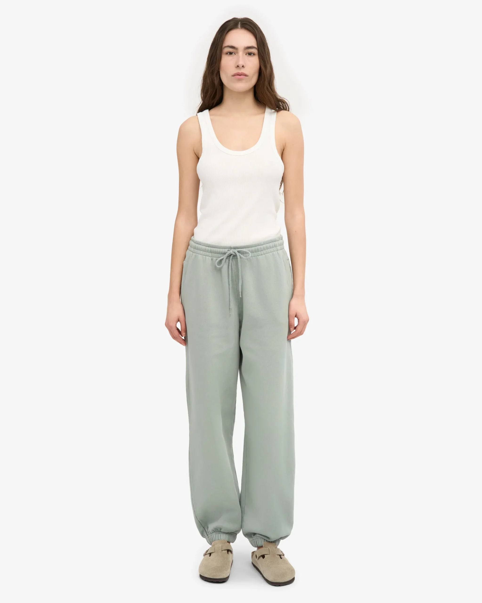 Organic Relaxed Sweatpants - Steel Blue