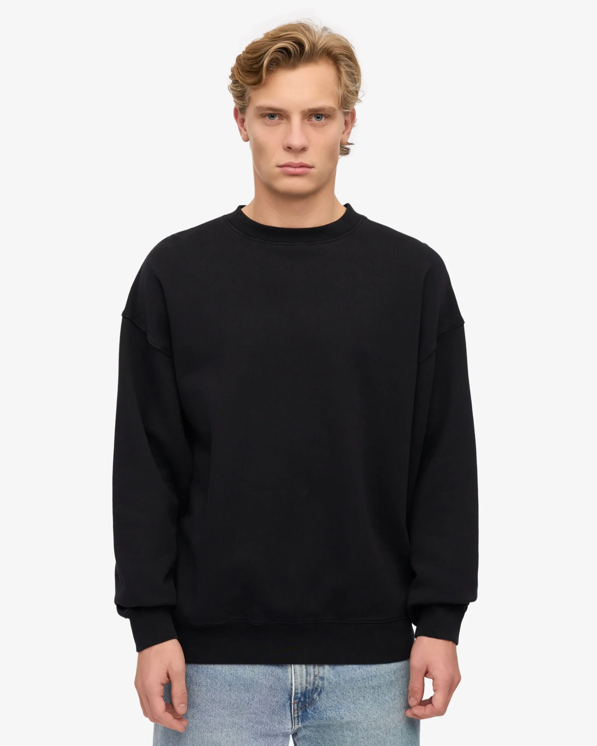 Organic Relaxed Sweatsuit - Deep Black