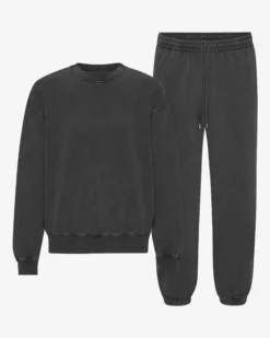 Organic Relaxed Sweatsuit - Faded Black