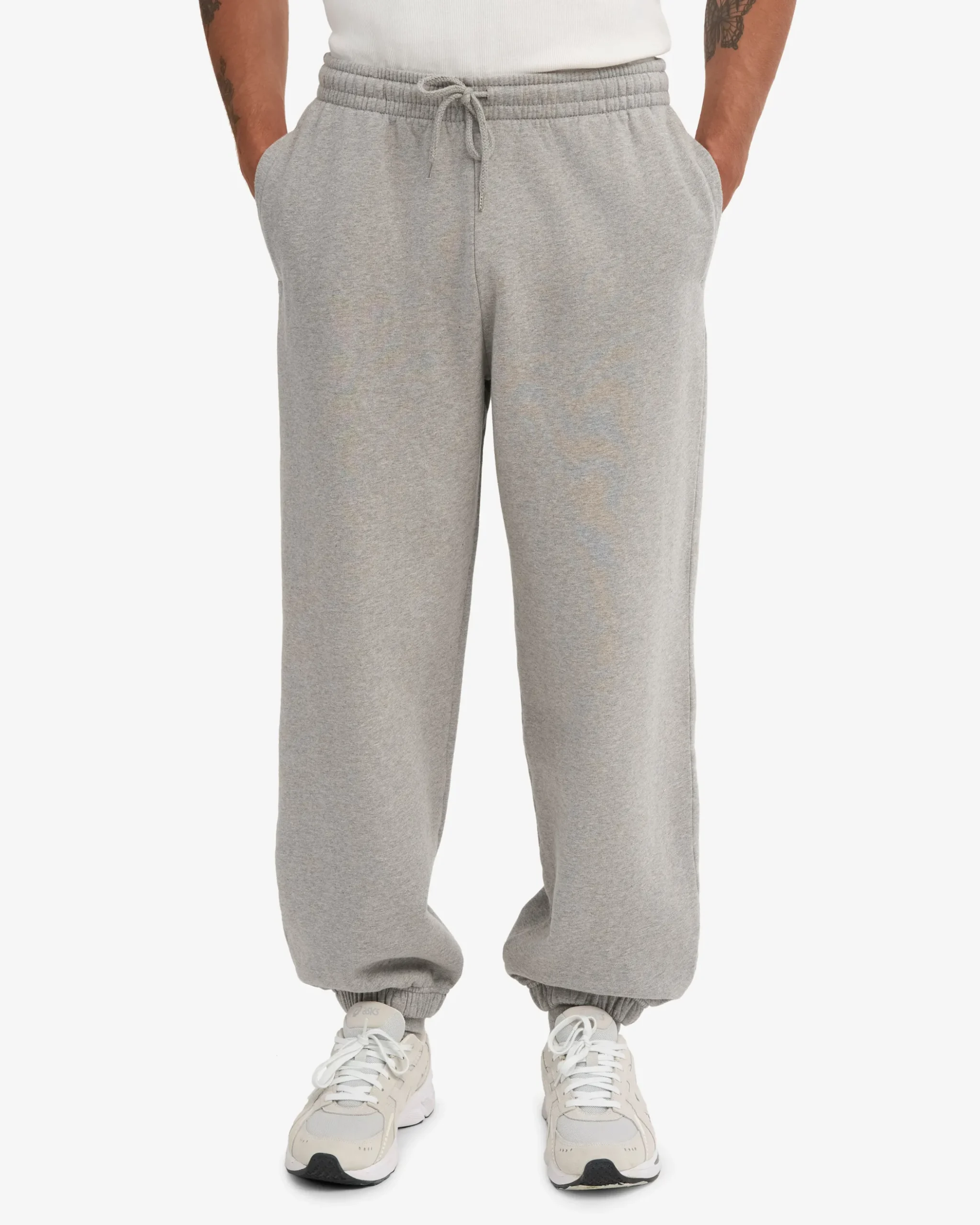 Organic Relaxed Sweatsuit - Heather Grey