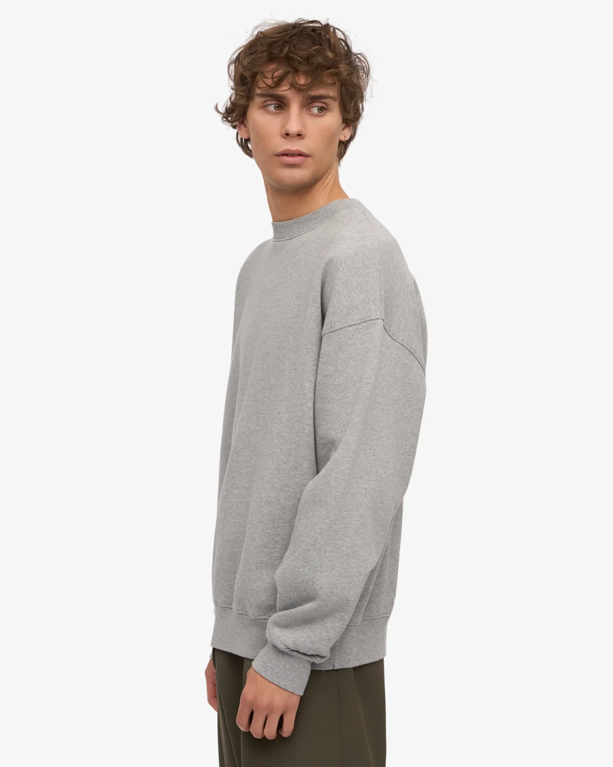 Organic Relaxed Sweatsuit - Heather Grey