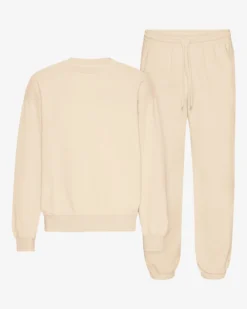 Organic Relaxed Sweatsuit - Ivory White