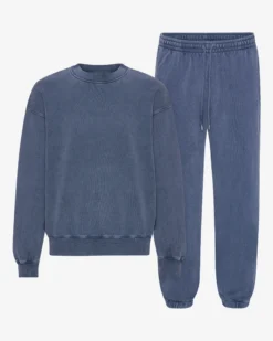 Organic Relaxed Sweatsuit - Neptune Blue
