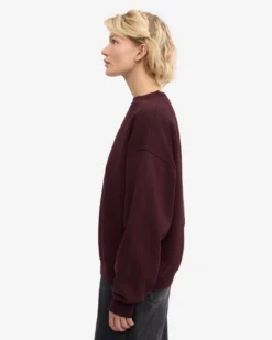 Organic Relaxed Sweatsuit - Oxblood Red