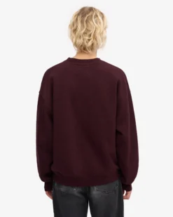 Organic Relaxed Sweatsuit - Oxblood Red