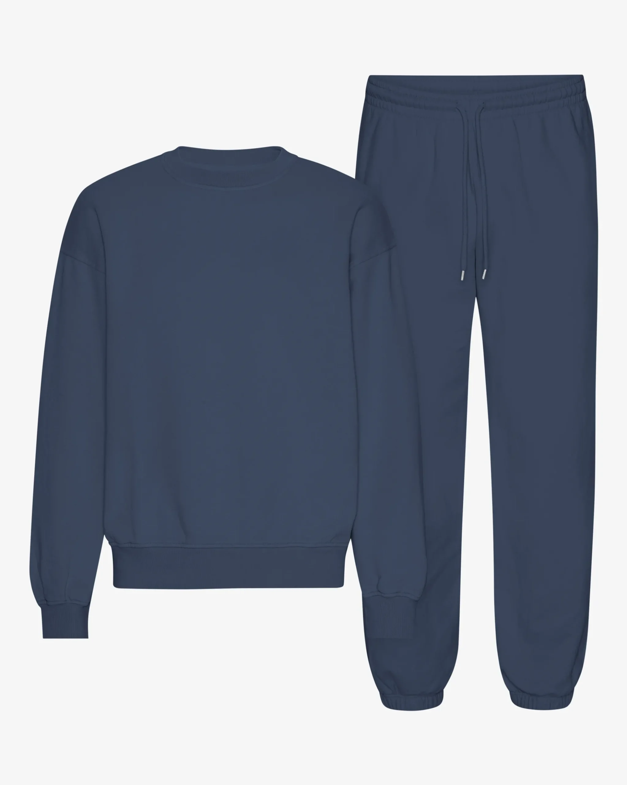 Organic Relaxed Sweatsuit - Petrol Blue