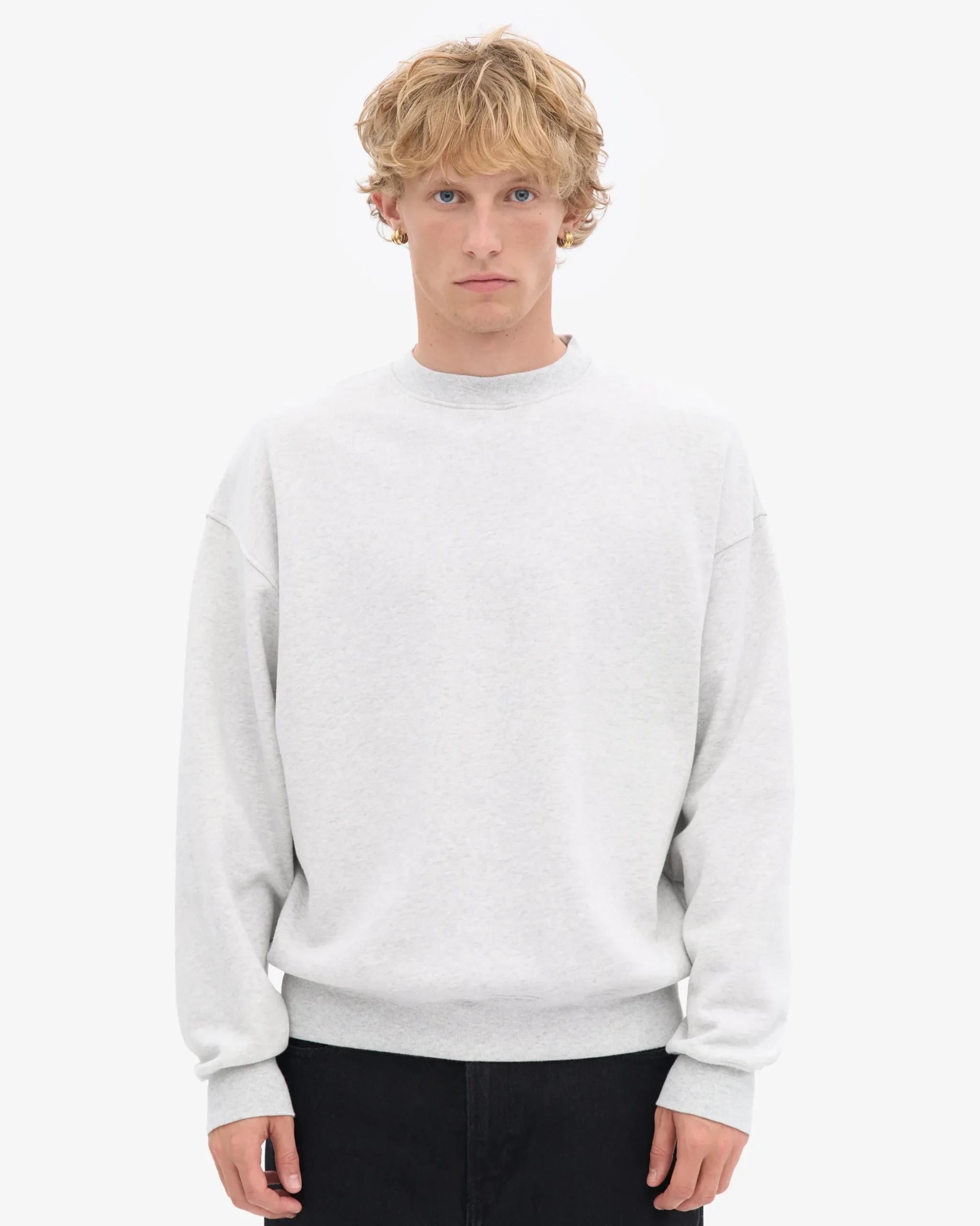 Organic Relaxed Sweatsuit - Snow Melange