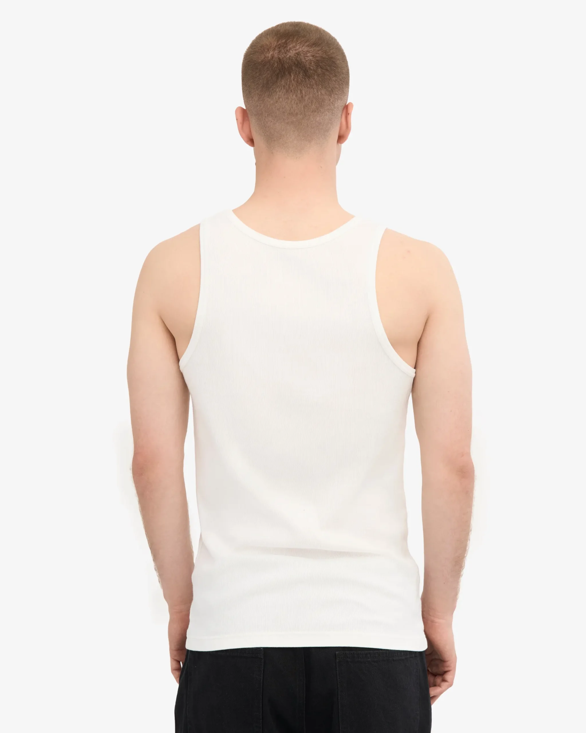 Organic Rib Tank Top - Optical White