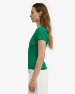Organic Rib T-Shirt - Kelly Green