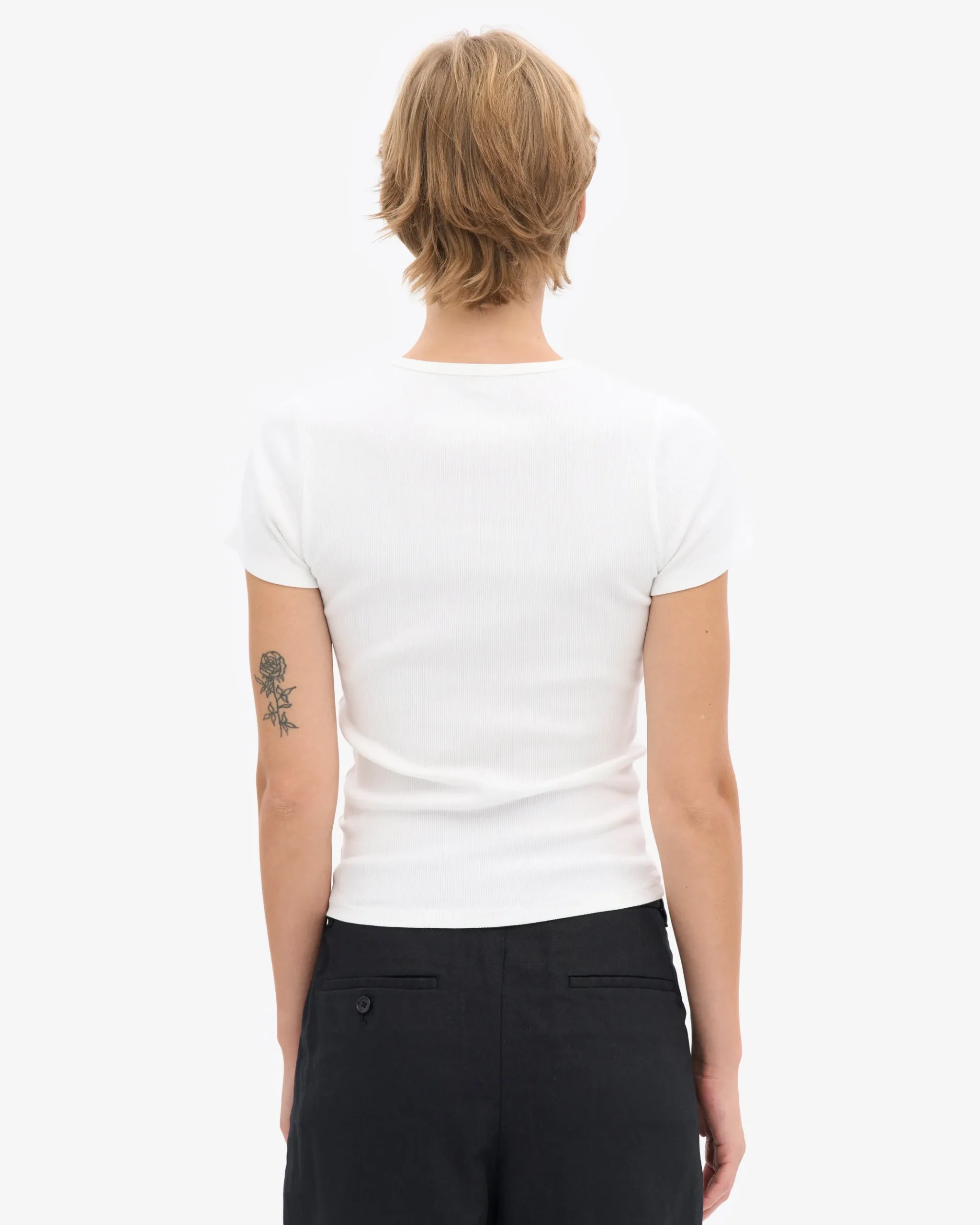 Organic Rib T-Shirt - Optical White