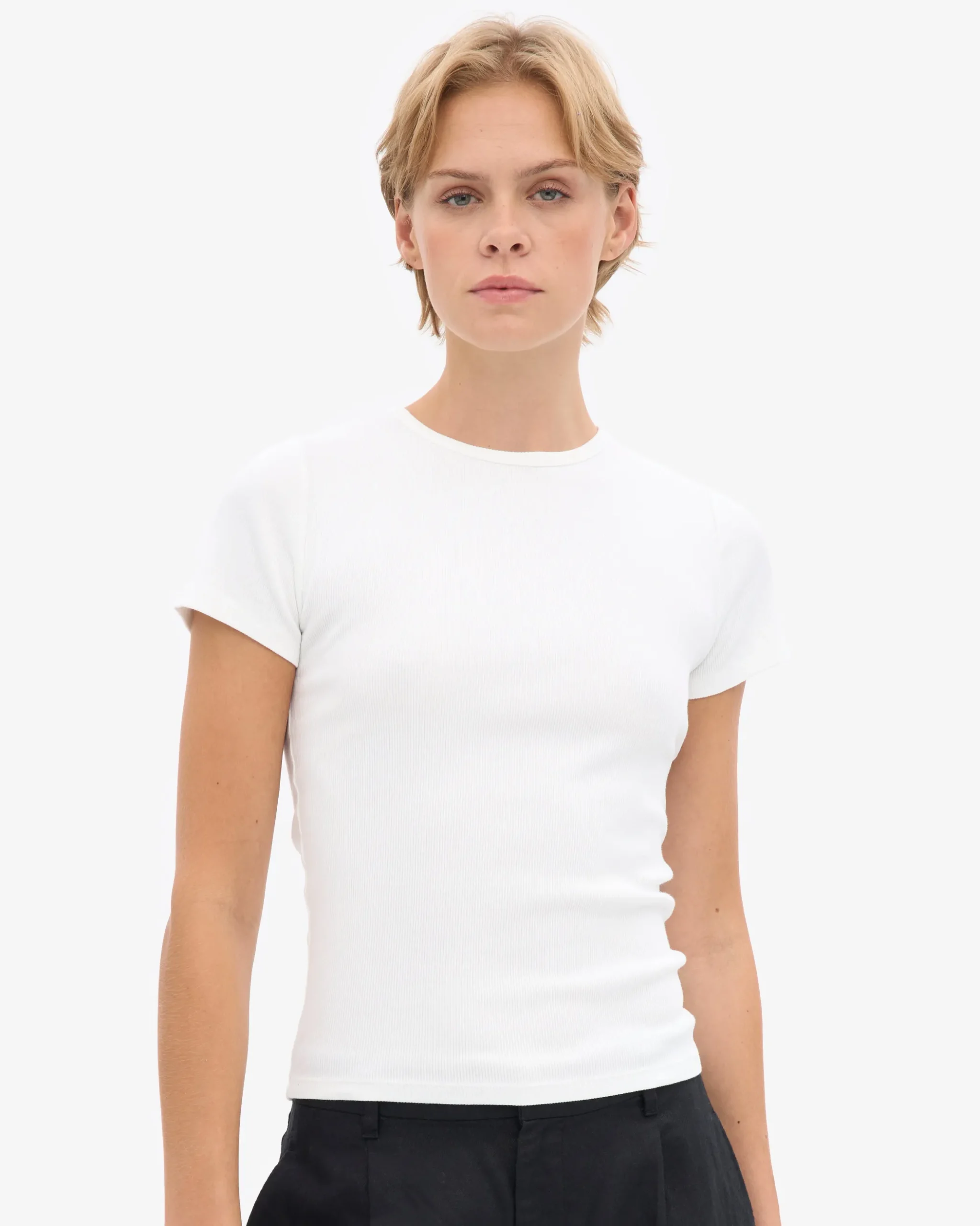 Organic Rib T-Shirt - Optical White