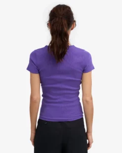 Organic Rib T-Shirt - Ultra Violet