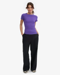 Organic Rib T-Shirt - Ultra Violet