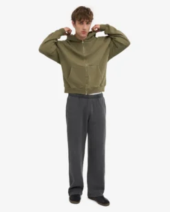 Organic Straight Leg Sweatpants - Faded Black