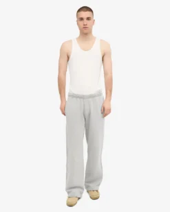 Organic Straight Leg Sweatpants - Faded Grey