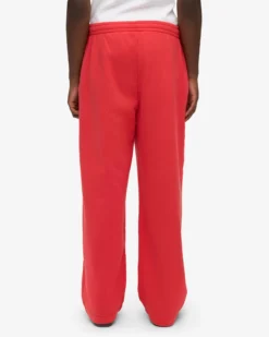 Organic Straight Leg Sweatpants - Red Tangerine