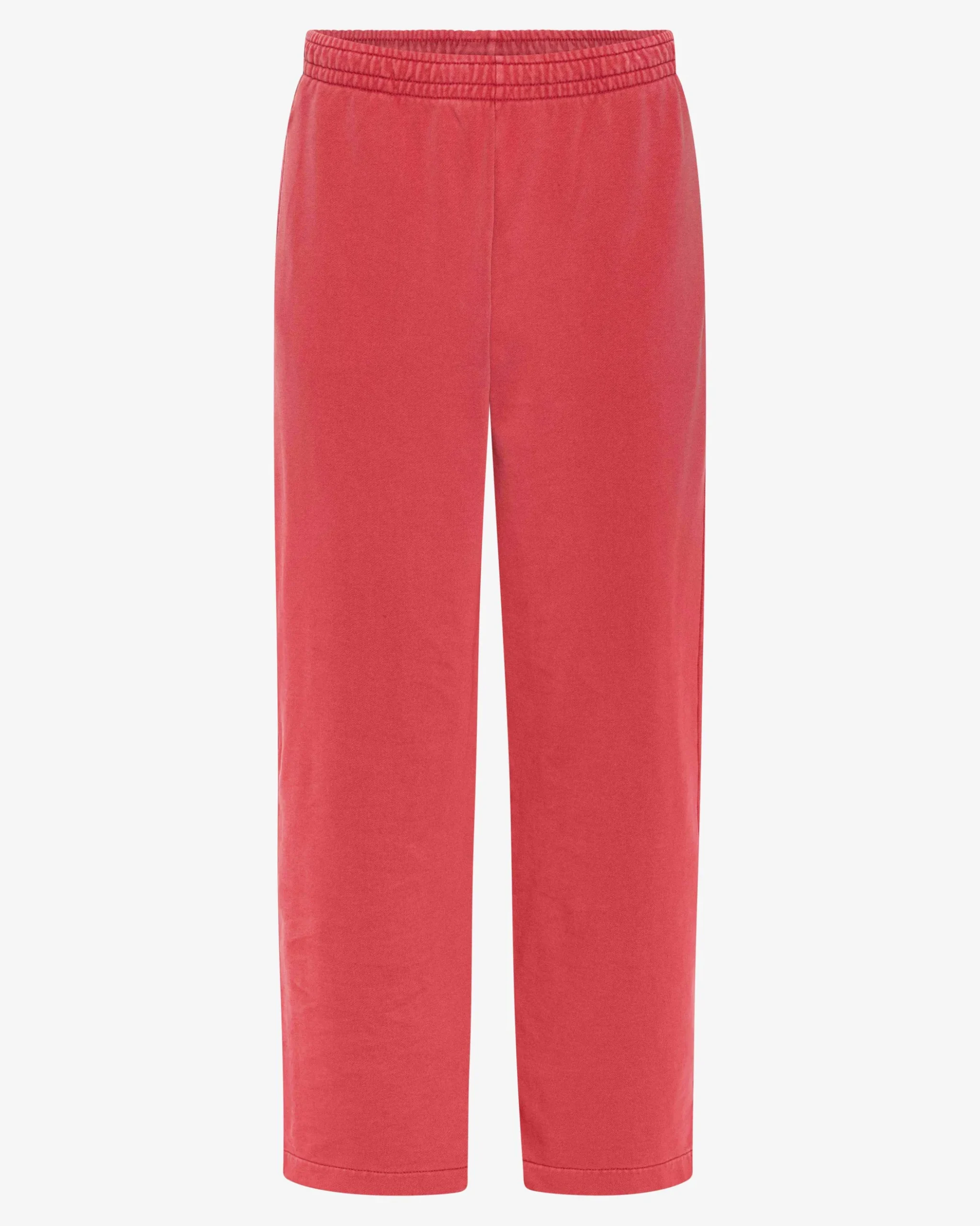 Organic Straight Leg Sweatpants - Faded Red