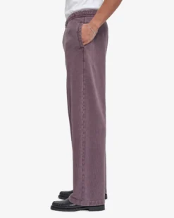 Organic Straight Leg Sweatpants - Faded Grape