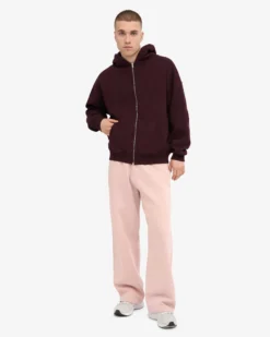 Organic Straight Leg Sweatpants - Faded Pink