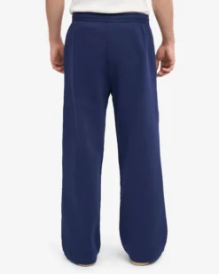 Organic Straight Leg Sweatpants - Petrol Blue