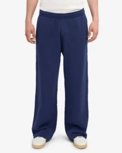 Organic Straight Leg Sweatpants - Petrol Blue