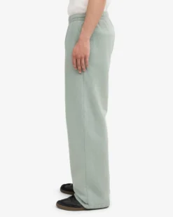 Organic Straight Leg Sweatpants - Steel Blue