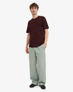 Organic Straight Leg Sweatpants - Steel Blue