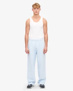 Organic Straight Leg Sweatpants - Polar Blue