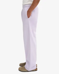 Organic Straight Leg Sweatpants - Soft Lavender